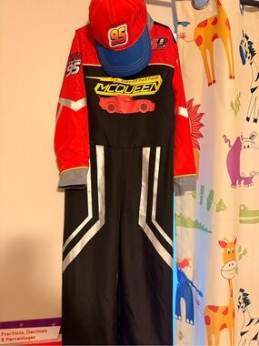 Lightning McQueen Kids Racing Costume - Red & Black